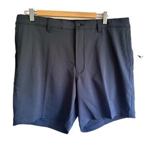 Classic Navy Flat Front Men's Shorts